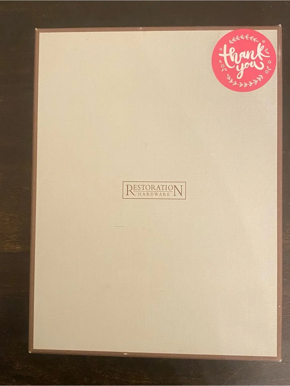 Restoration Hardware Leather Photo Holder 5x7-in Brag Book 12p 4x6-in pics Brown